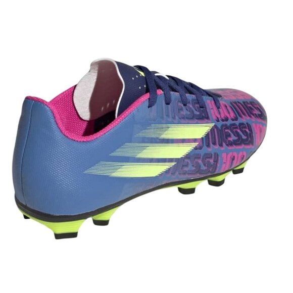 adidas X Speedflow Messi.4 Flexible Ground Cleats Soccer Blue Pink Yello 5.5 NWT - Picture 7 of 11